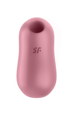 Вакуумный стимулятор с вибрацией Satisfyer Cotton Candy Light Red || 