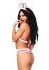 Костюм медсестры Leg Avenue Naughty Nurse, one size, боди и шапочка || 