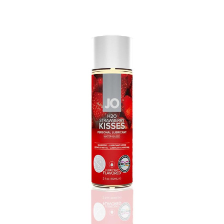 Смазка на водной основе System JO H2O - Strawberry Kiss (60 мл) без сахара, растительный глицерин