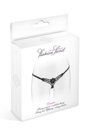 Трусики-стринги с доступом Fashion Secret DANUTA Black || 