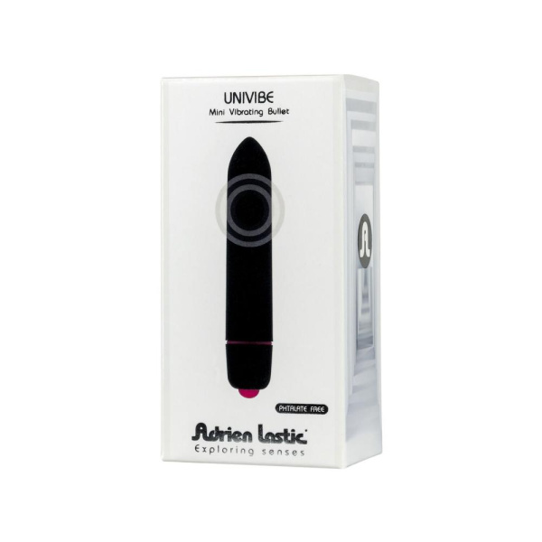 Вибропуля Adrien Lastic Univibe, 10 режимов работы, силикон, на батарейках