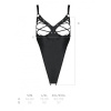 Боди из экокожи CELINE BODY black XXL/XXXL — Passion: с доступом, открытый || 