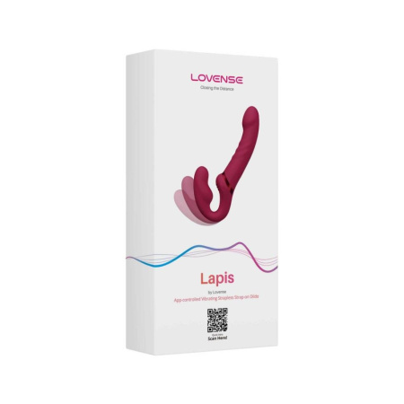 Безремневой страпон Lovense Lapis vibrating strapless strap-on || 
