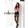 Графитовые чулки на ажурной силиконовой резинке Passion ST003 3/4 grafit - Passion || 