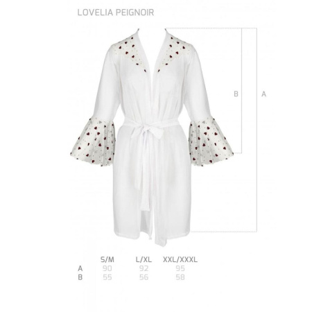 Воздушный пеньюар LOVELIA PEIGNOIR white L/XL - Passion || 