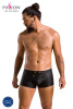 Мужские кожаные боксеры с клапаном Passion 050 Short Patrick XXL/XXXL Black || 