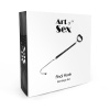 Анальный крюк 2 с ошейником из натуральной кожи Art of Sex - Anal hook, Черный || 
