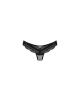 Полупрозрачные трусики с подвеской Obsessive Ivannes panties black 2XL/3XL, черные || 