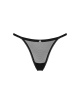 Прозрачные стринги с кружевом Obsessive Celia Noir thong XS/S || 