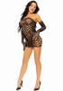 Leg Avenue 2 PC Tube dress and gloves OS Black || 
