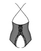 Сетчатое боди с открытыми ягодицами Obsessive 841-TED-1 teddy S/M, черный || 