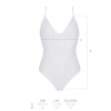 Боди с ажурным декором и открытым шагом Ursula Body white XXL/XXXL — Passion || 