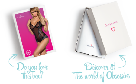 Сетчатое боди на косточках Obsessive Amanta teddy XXL, черное, с доступом || 