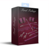 Набор Feral Feelings BDSM Kit 7 Burgundy, наручники, поножи, коннектор, маска, паддл, кляп, зажимы || 