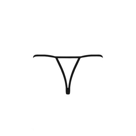Трусики кружевные с доступом VIOLANTE THONG black XXL/XXXL - Passion Exclusive || 