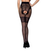 Колготки с открытым доступом, ажурные трусики и подвязки TIOPEN 013 black 3/4 (20/40 den) — Passion || 
