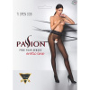 Эротические колготки TIOPEN 008 black 3/4 (30 den) — Passion, с вырезом || 