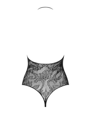 Бодистокинг с крупными ячейками и открытой спиной Obsessive B119 teddy S/M/L, халтер || 