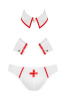 Комплект эротического мужского белья Passion 037 Gregory XXL/XXXL White, трусы, воротник, манжеты || 