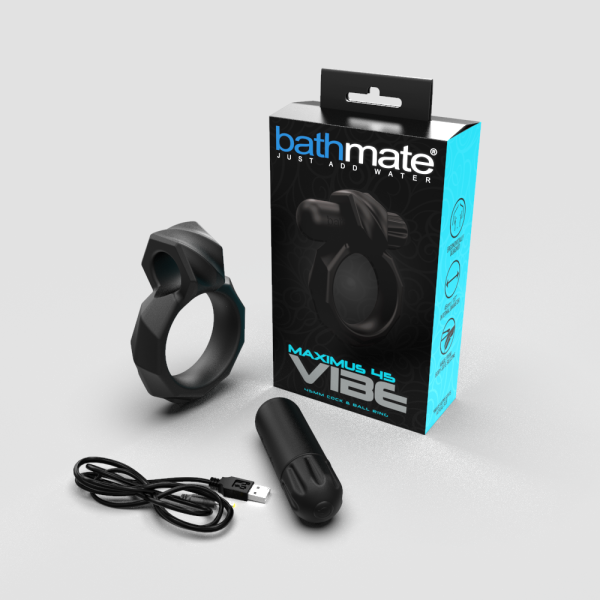 Эрекционное кольцо с вибропулей Bathmate Maximus VIBE 45mm, перезаряжаемое