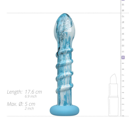 Стеклянный дилдо Gildo - Ocean Wave Glass Dildo || 