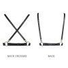 Портупея Bijoux Indiscrets MAZE - X Harness Black, экокожа || 