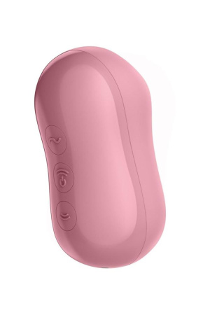 Вакуумный стимулятор с вибрацией Satisfyer Cotton Candy Light Red || 