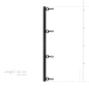 Фиксатор для рук и ног Bedroom Fantasies Spreader Bar Lightweight Restraint Bar - Black || 