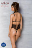 Боди с открытой грудью Passion DOMINICA BODY L/XL black, воротник-чокер, корсет || 