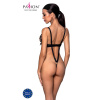Боди из экокожи CELINE BODY black S/M — Passion: с доступом, открытый || 
